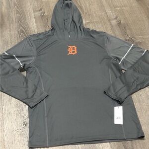 Detroit Tigers Gray Hoodie with Orange Logo
